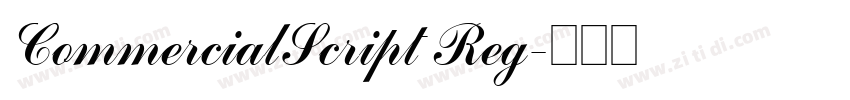 CommercialScript Reg字体转换